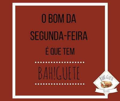 A publicidade apresenta informações sobre o BahGuete