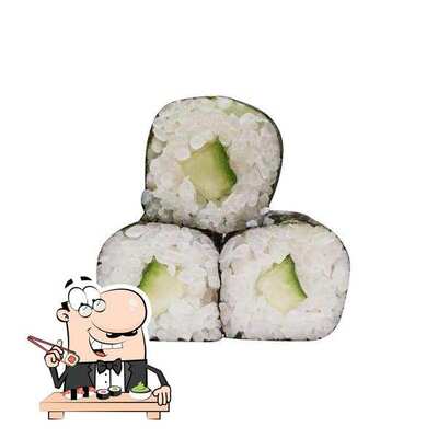 Les sushi sont servis à Wok Pacific