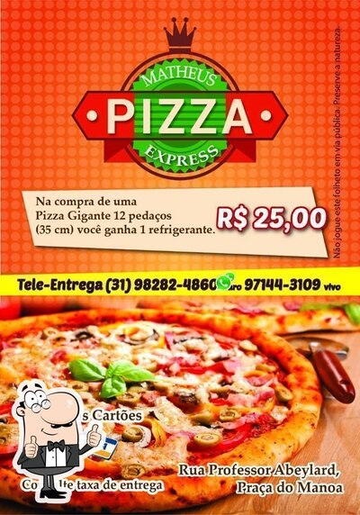 Leia as informações sobre o Matheus Pizza Express