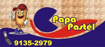 O logotipo do Papa Pastel