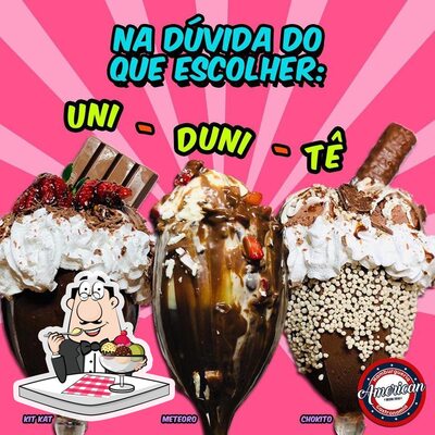 Não esqueça de pedir uma sobremesa no American Gastronomia Nilópolis Nilópolis RJ