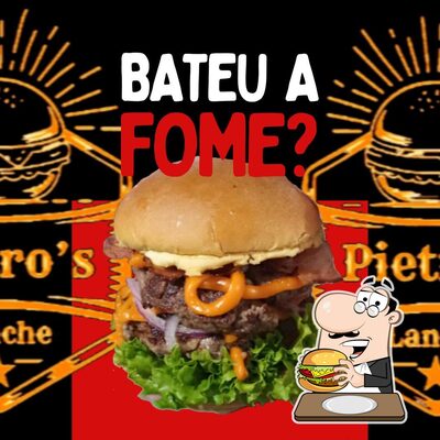 Peça um dos hambúrgueres servidos no PIETRO'S Lanches e Açai