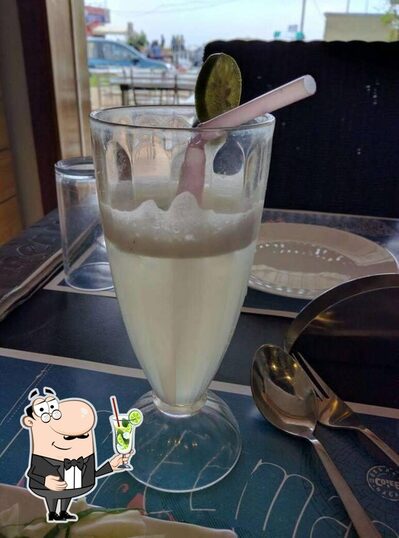 You can enjoy a drink from the menu