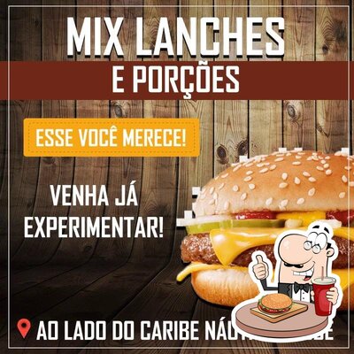 Peça um hambúrguer no Mix Lanches