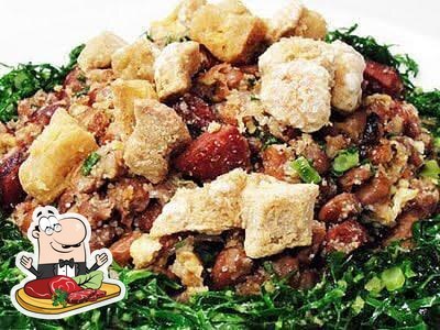 Prove refeições de carne do menu