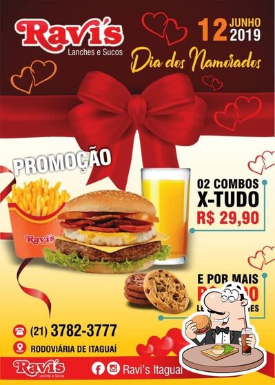 Consiga um hambúrguer no Ravi's Itaguai