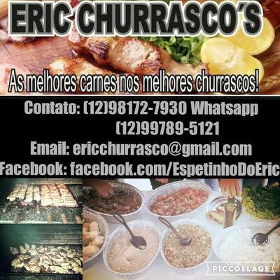 Aqui está a publicidade do Eric Churrasco's