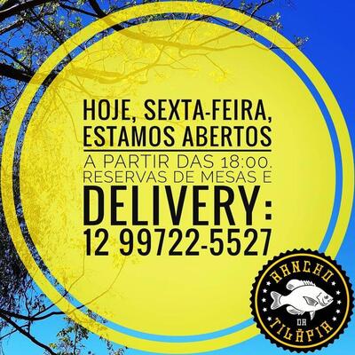 Aqui está a publicidade do Restaurante Rancho da Tilápia