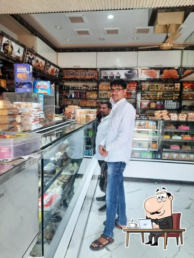 The interior of Datar Bakery