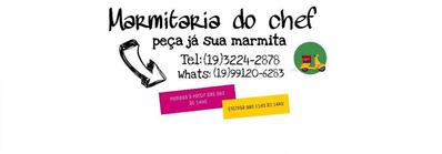 O logotipo do Marmitaria do Chefe