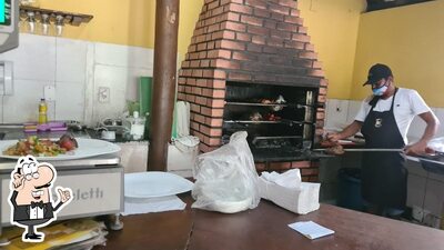 O interior do Churrascaria e Pizzaria A Pernambucana
