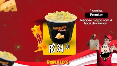 Ronald's Macarrão fornece uma gama de drinques