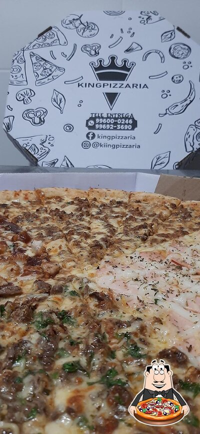 Consiga pizza no Kingpizzaria