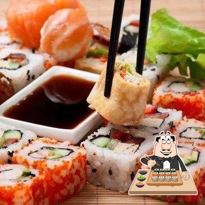 Rolos de sushi são disponibilizados no Joy Sushi