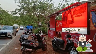 You can get some fresh air at the outside area of Food Corner