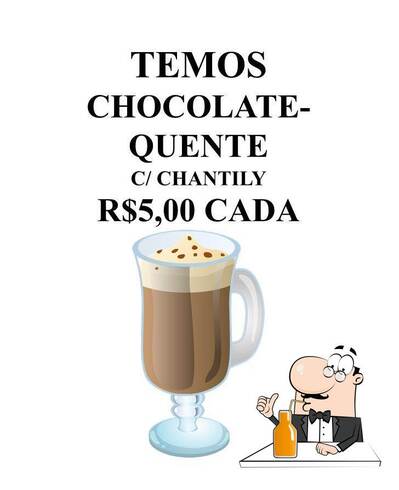 Você pode pedir uma bebida do menu