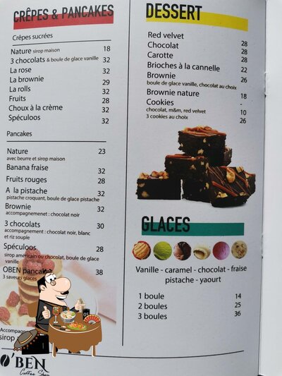 Plats à O'Ben Coffee Shop