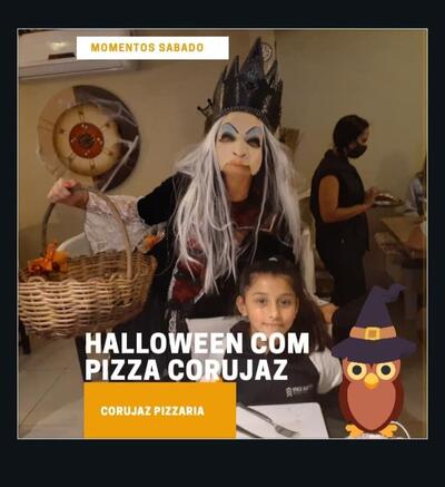 Aqui está a publicidade do Corujaz Pizzaria