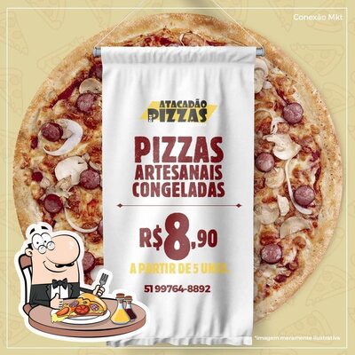 Peça pizza no Atacadão das Pizzas e Congelados