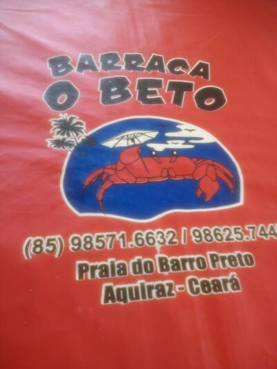 Aqui está a publicidade do Barraca O Beto