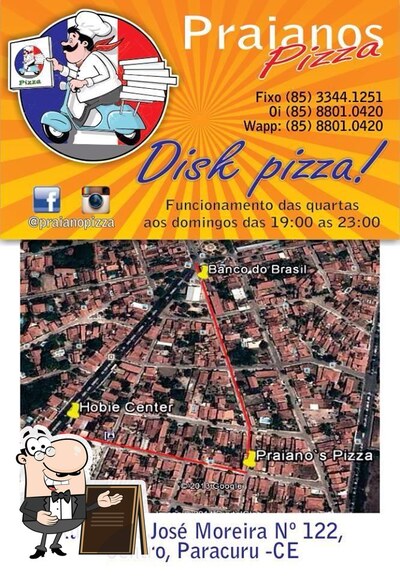 a área exterior é uma característica importante do Praiano's Pizza