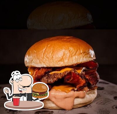 Consiga um hambúrguer no Bitts Burger