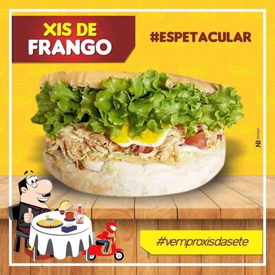 Experimente um hambúrguer no Xis da Sete