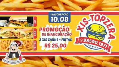 Peça cbatatas fritas francesas no Xis Topzera