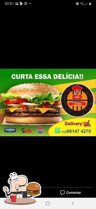 Big Burguer provê uma escolha de opções para os amantes dos hambúrgueres