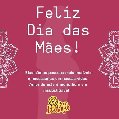 A publicidade mostra informações sobre o Bom Pedaço