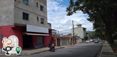 Desfrute da vista do exterior Padaria Boa Massa