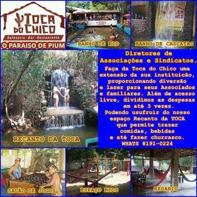 A publicidade mostra informações sobre o Toca do Chico