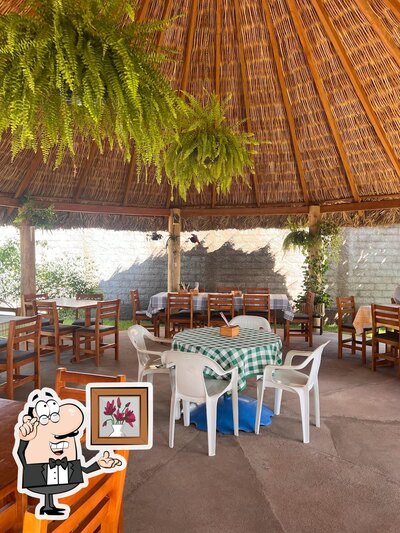 O interior do Celeiro restaurante
