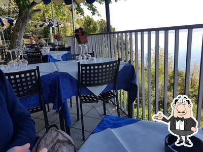 Gli interni di Sorrentino Tenda Rossa Trattoria Di Mare