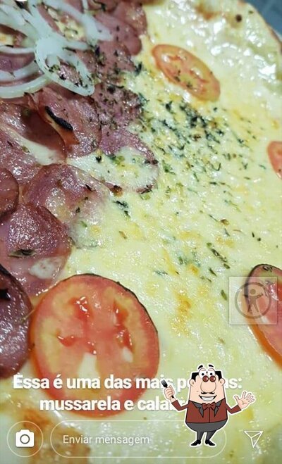 Comida em Pizzaria Sabor e Arte
