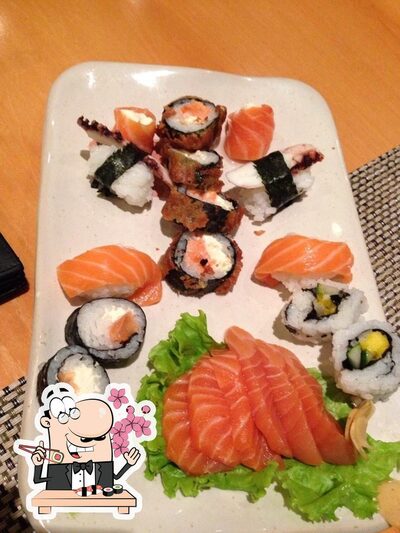 Prove diversas opções de sushi