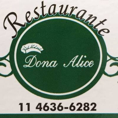 A representação visual da marca do Dona Alice Restaurante