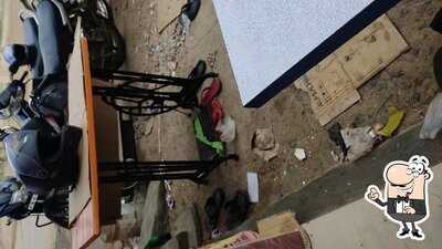Take a seat at one of the tables at Sri Sai Tiffin Centre