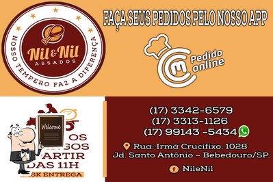 A publicidade apresenta informações sobre o Nil e Nil Assados