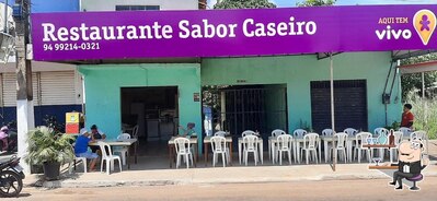 O interior do Sabor Caseiro