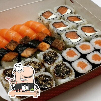 Sushi é um famoso refeição originário do Japão