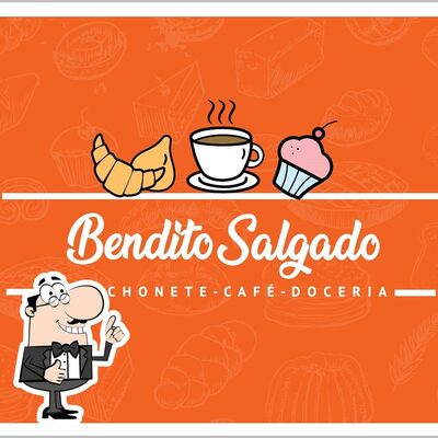 O logotipo do Bendito Salgado