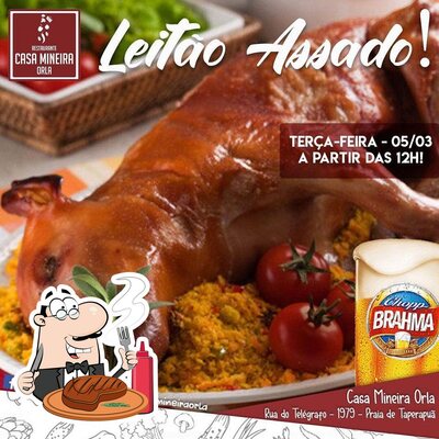 Casa Mineira ORLA oferece pratos de carne