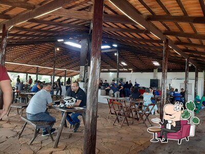 O interior do Restaurante Campestre