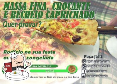 Platos en Pizza Ambiente