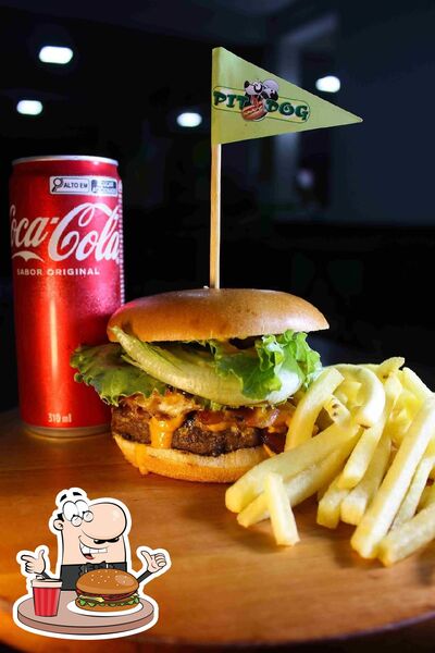 Delicie-se com um hambúrguer no Pit Dog 7F