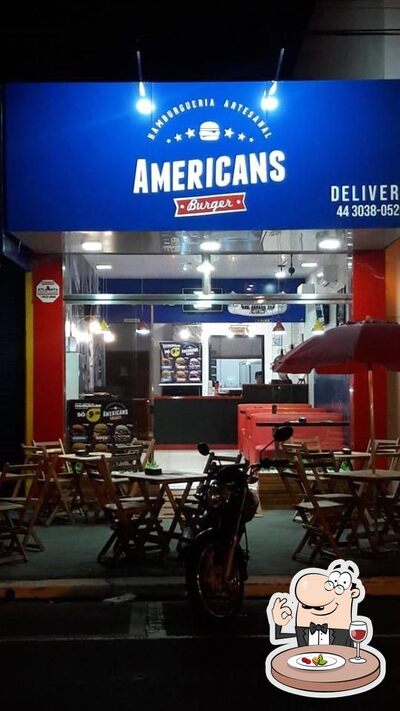 Comida em Americans Burguer