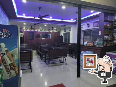 The interior of Dream Tea Pure Veg Restaurant