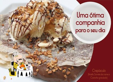 Comida em Bistro Crepúsculo Creperia Francesa