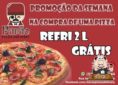 No Barão Pizzas, você pode conseguir pizza